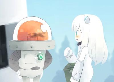 机器人和来自宇宙的少女