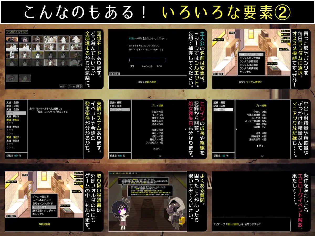 精品RPG/汉化/更新丨佐谷霞巳没有你就活不下去 佐谷霞巳はあなたがいないと生きられない v1.10 AI汉化版【20251210】 游戏截图 2