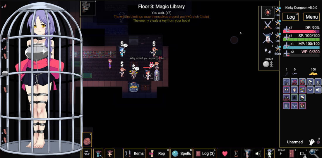 RPG/官中/动态丨变态地牢/Kinky Dungeon v5.5.0 官方中文 【20260305】 游戏截图 3