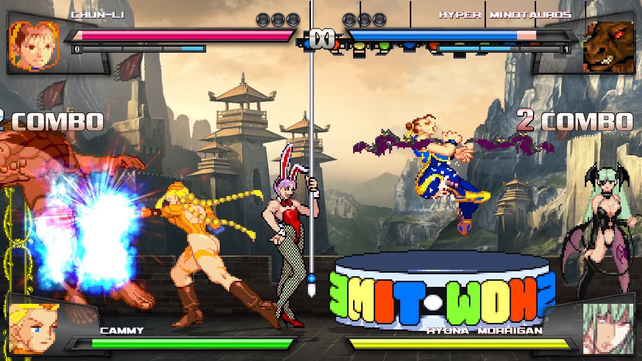 格斗ACT像素全动态丨全女格斗 Mugen 1.1 b1 FX【20241001】 游戏截图 3