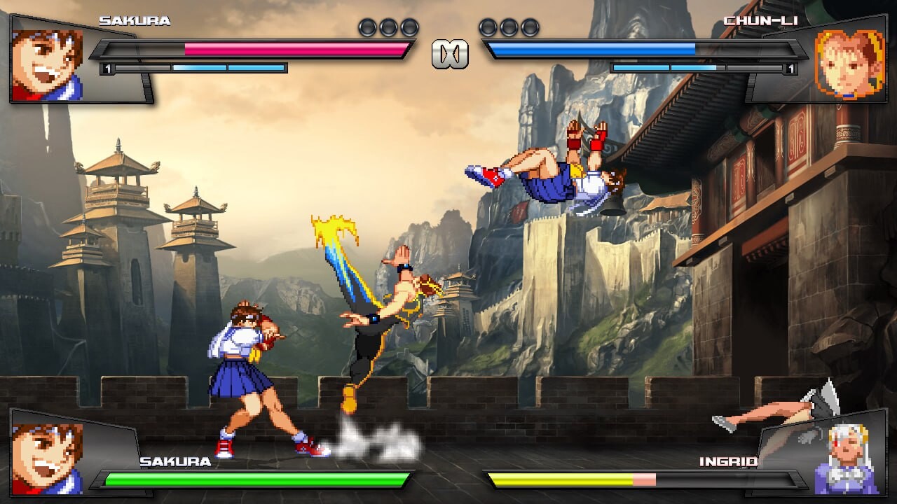 格斗ACT像素全动态丨全女格斗 Mugen 1.1 b1 FX【20241001】 游戏截图 4
