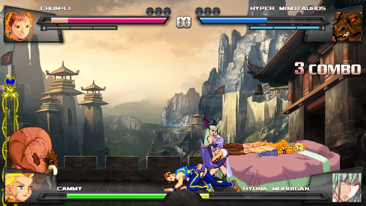 格斗ACT像素全动态丨全女格斗 Mugen 1.1 b1 FX【20241001】 游戏截图 8