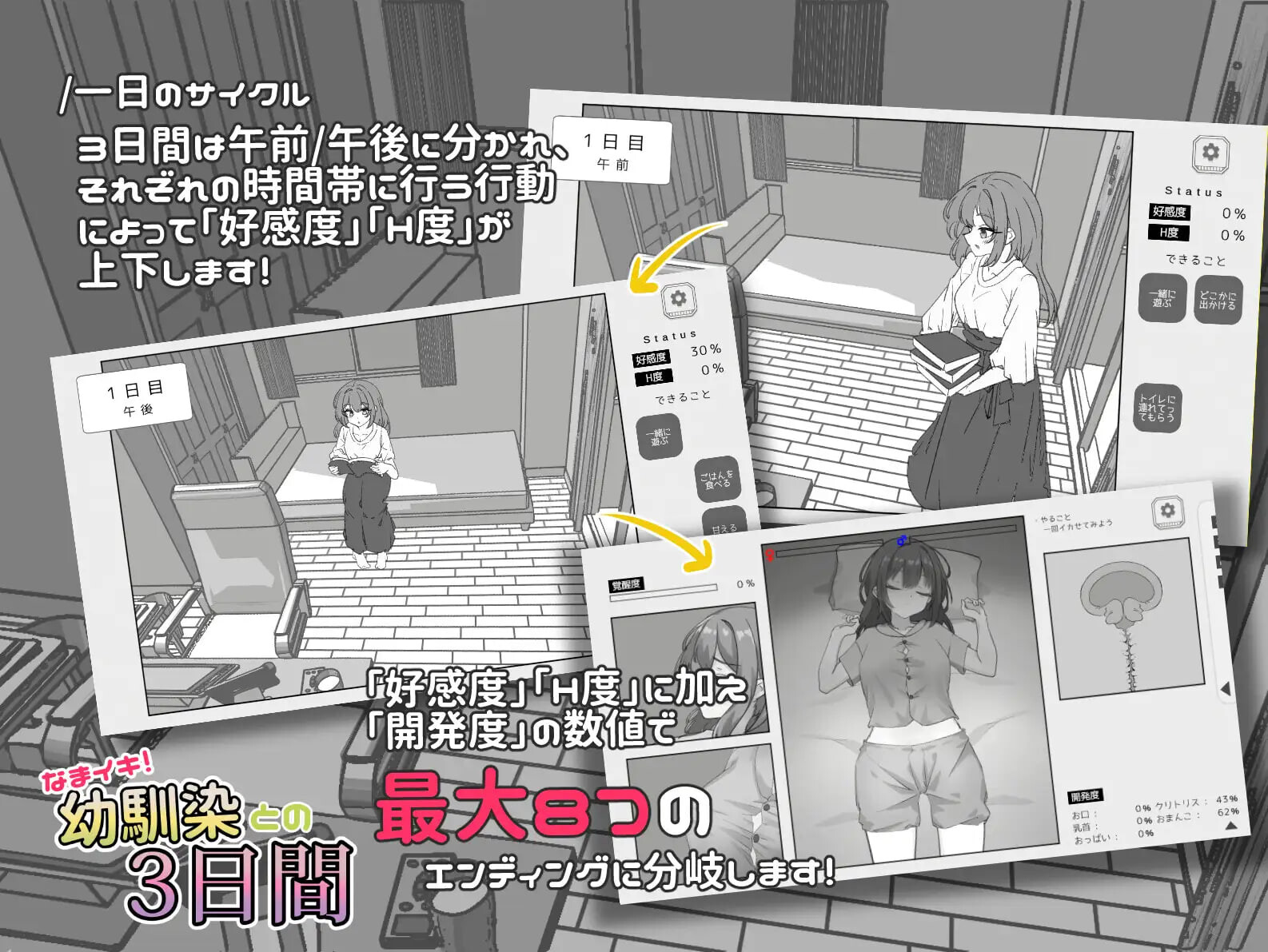 SLG/官中/双端丨与温柔可爱的大姐姐一起的秘密三天 ゆるふわお姉ちゃんと秘密の3日間v1.0 【20260612】 游戏截图 1