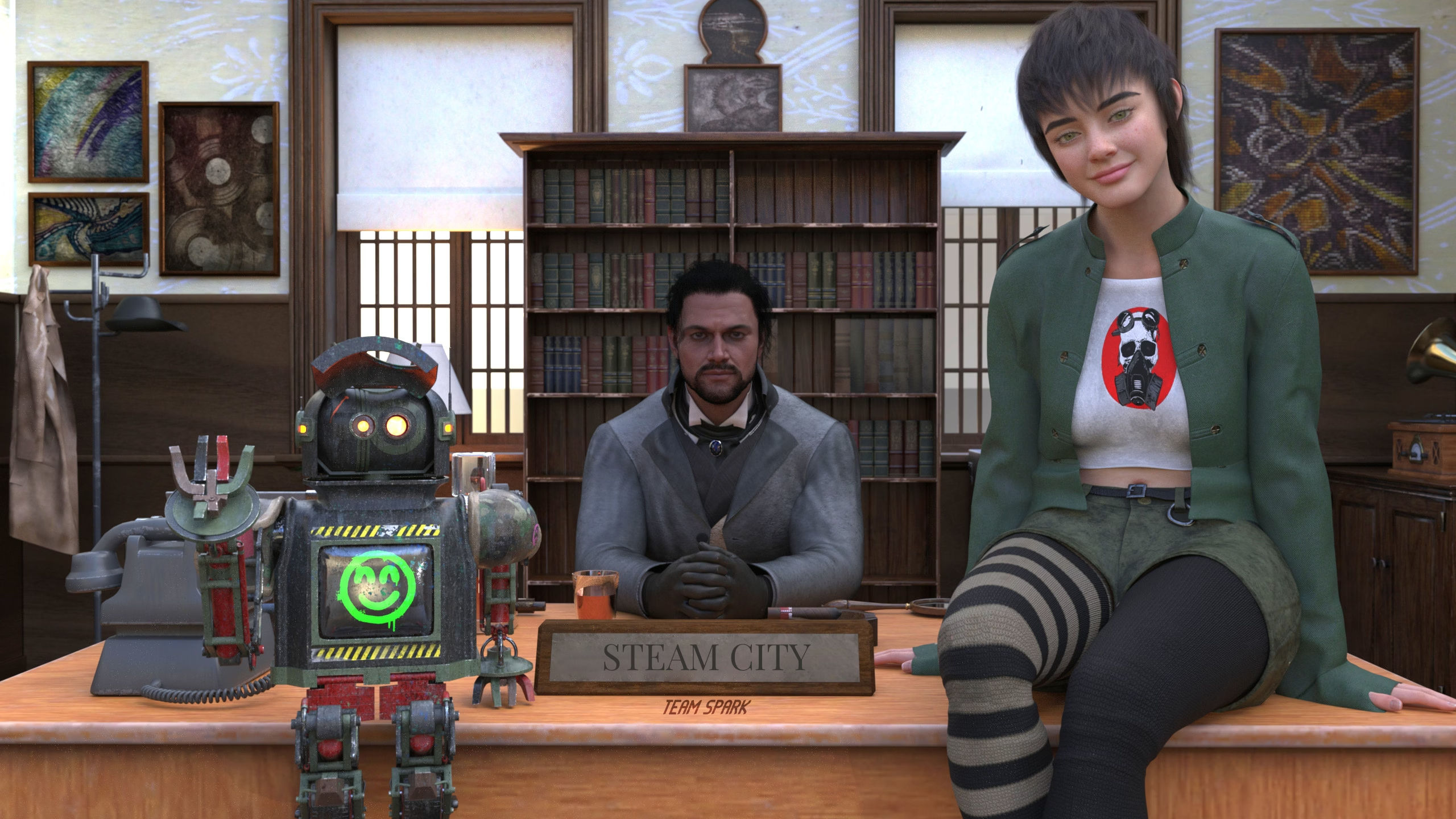 [欧美SLG/AI汉化]蒸汽城 Steam City v0.2.5【20260810】 游戏截图 1