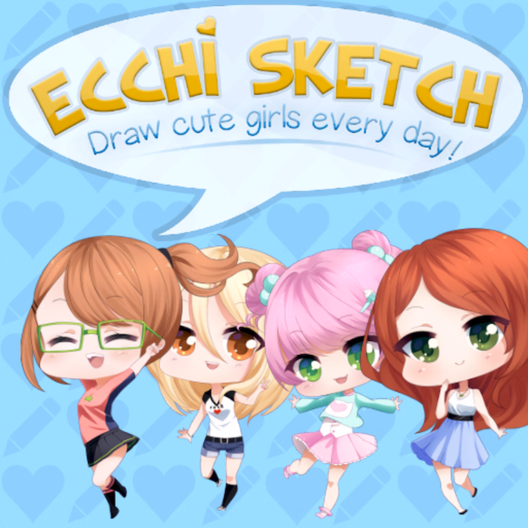 色情素描：每天画可爱女孩（Ecchi Sketch: Draw Cute Girls Every Day!）Unknown 精翻汉化 游戏截图 1