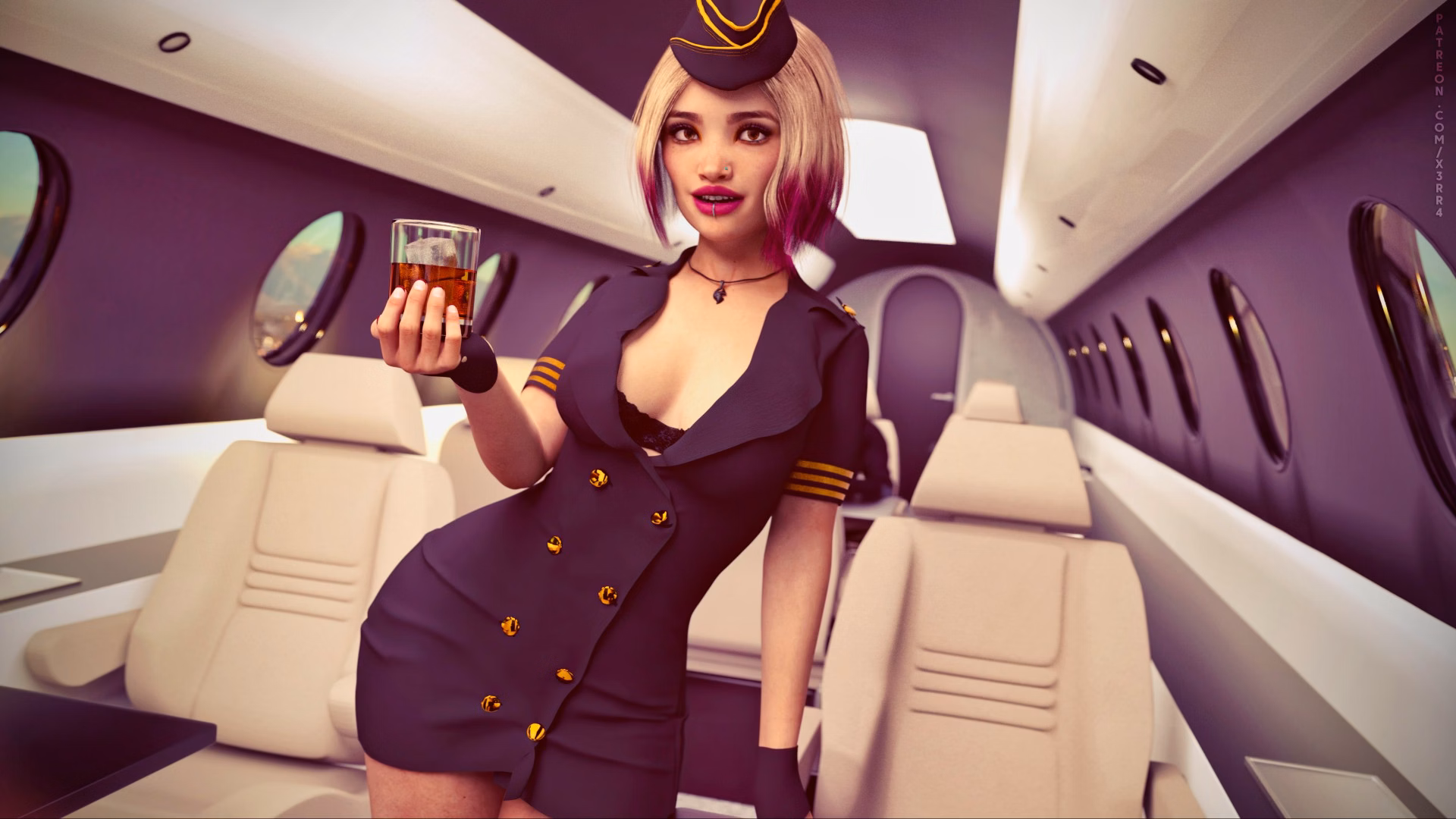 空姐咪咪：制服诱惑（Stewardess Mimi）Final 精翻汉化 游戏截图 2