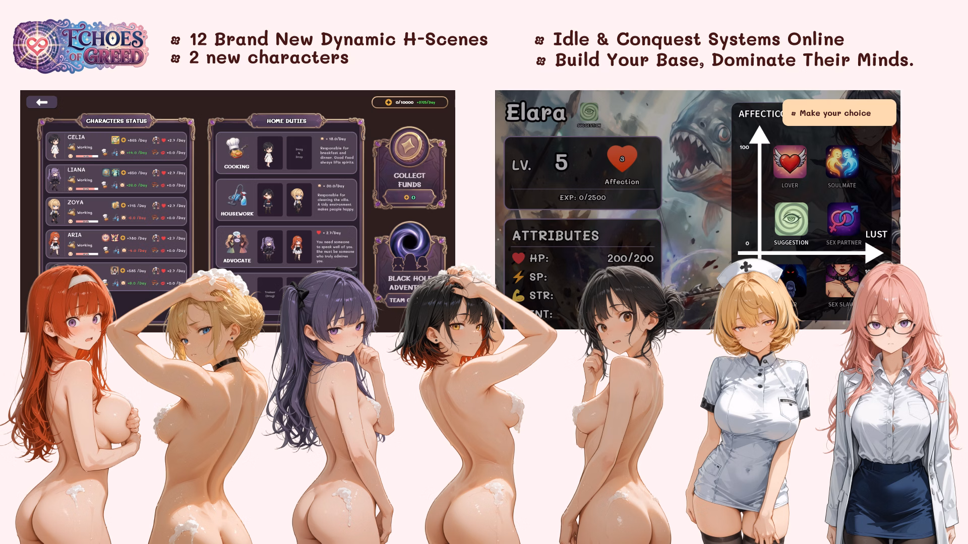 贪婪的回音：情色帝国的管理与欲望（Echoes of Greed）v0.3 精翻汉化 游戏截图 1