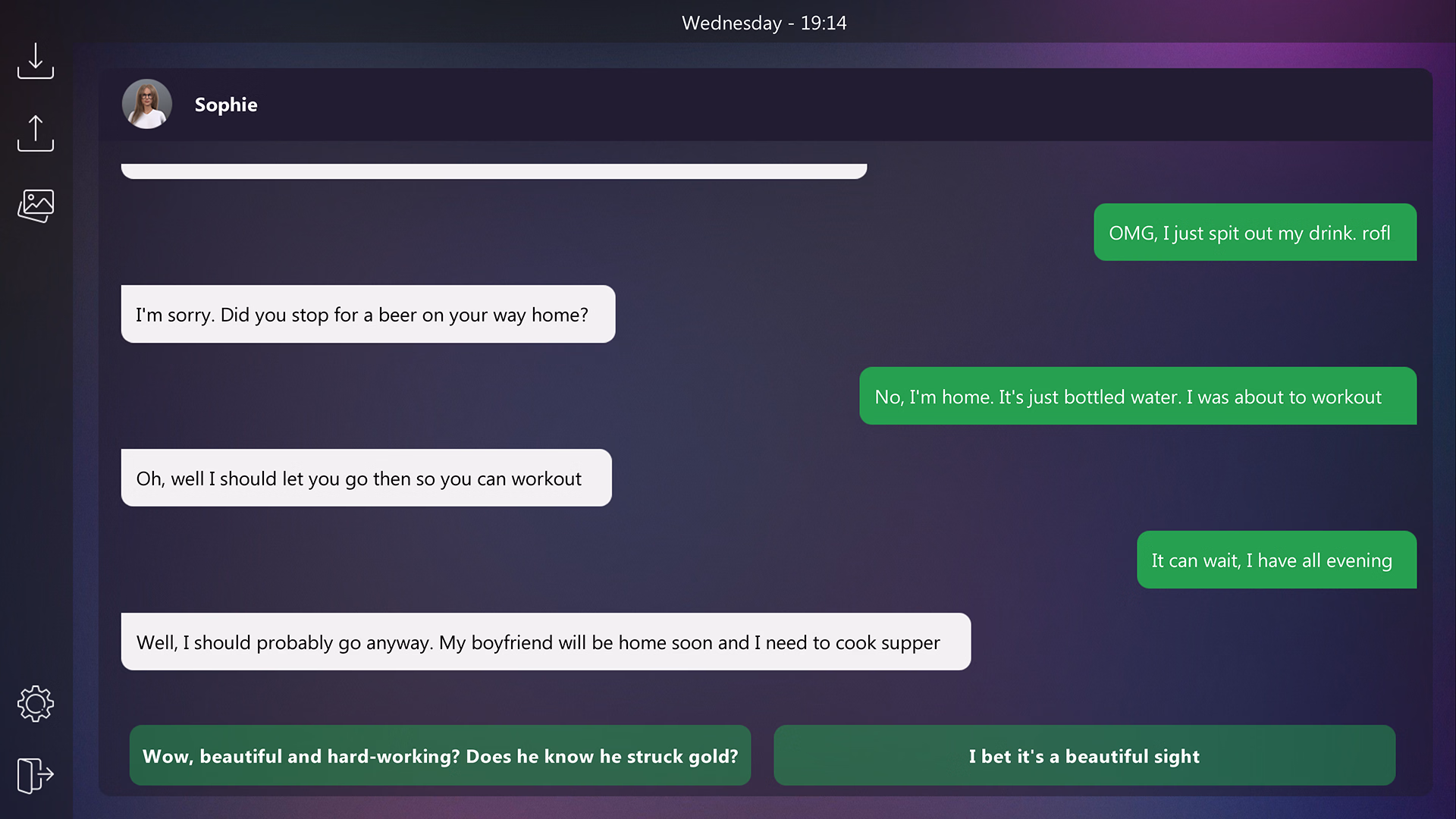 下流短信:总裁的职场性调教(Dirty Texts - New Intern)v1.0 精翻汉化 游戏截图 5