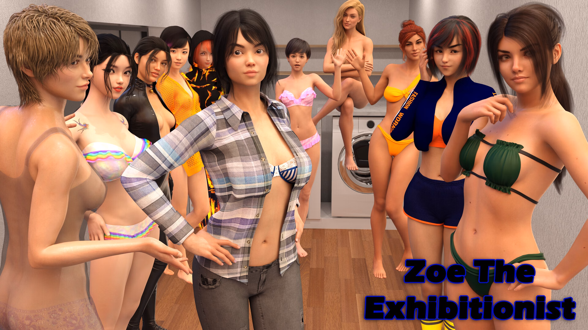 露出调教：暴露狂佐伊的全裸危机（Zoe the Exhibitionist）Final 部分汉化 游戏截图 1