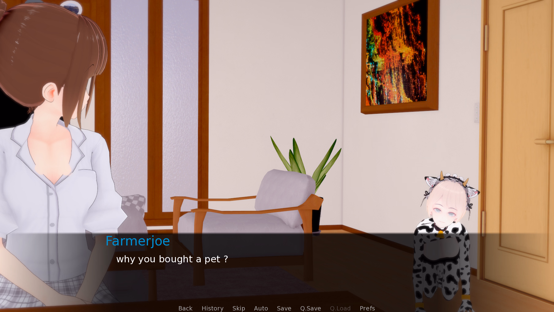 奶牛宠物:母子的隐秘生活(Cow In My House)v0.23.7 精翻汉化 游戏截图 5