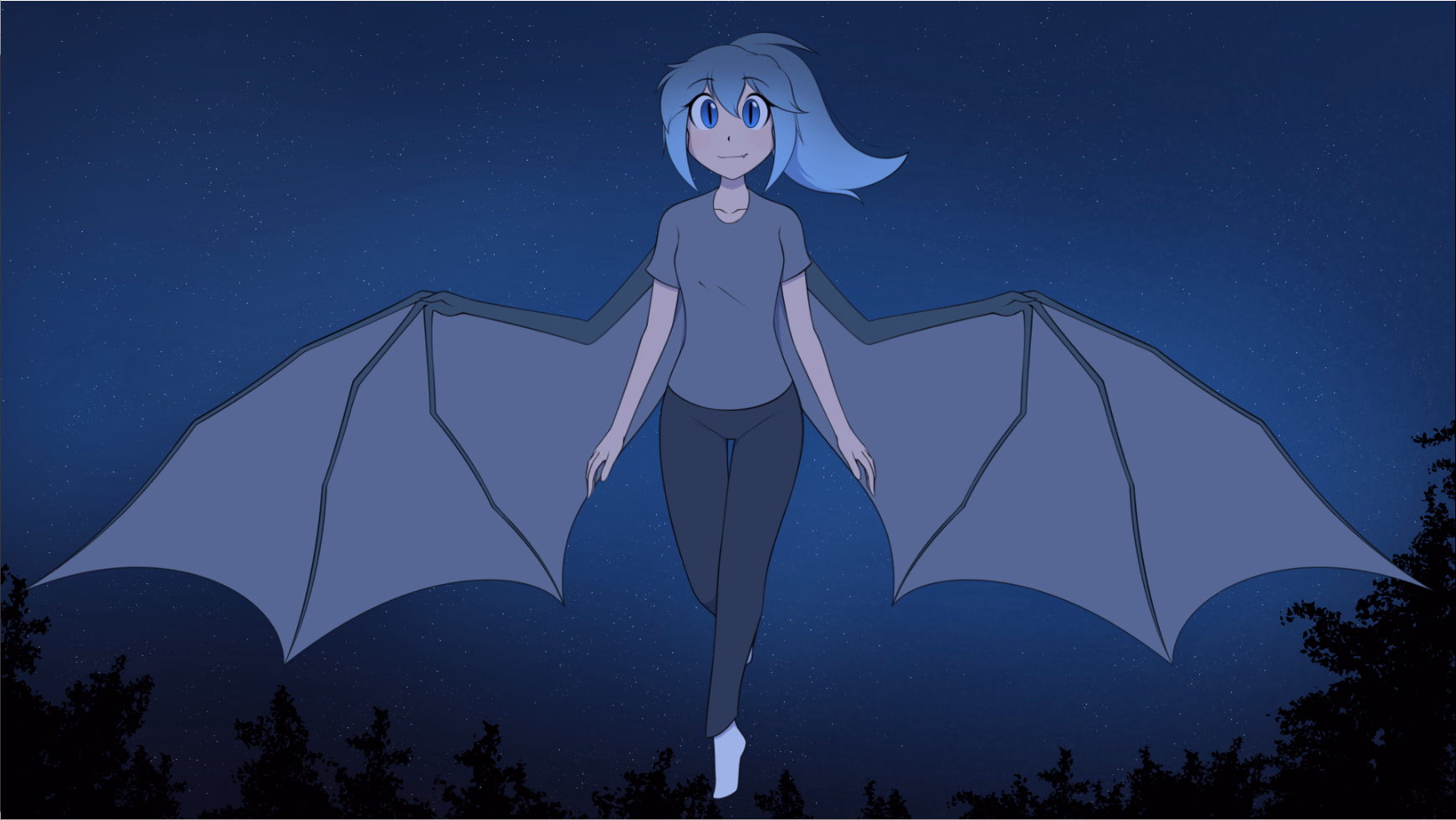 与蝙蝠娘的春宵一夜（A Night with a Bat Girl）v1.0 精翻汉化 游戏截图 2