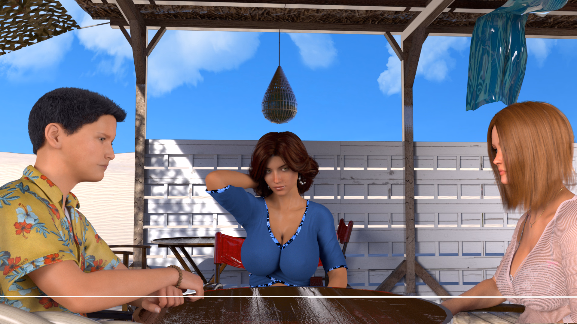 乱伦度假村：妈妈与姨妈的诱惑（Milf's Resort - Fan Remake/Renpy Port）v0.03 精翻汉化 游戏截图 3
