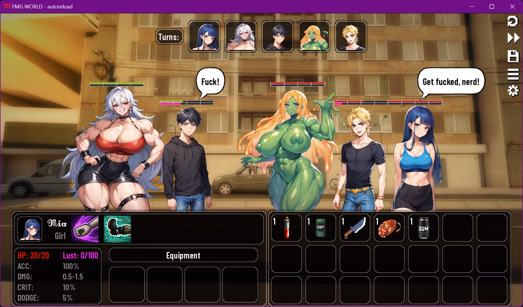 肌肉女世界:伪娘的抉择(FMG World)v0.2.0 精翻汉化 游戏截图 8