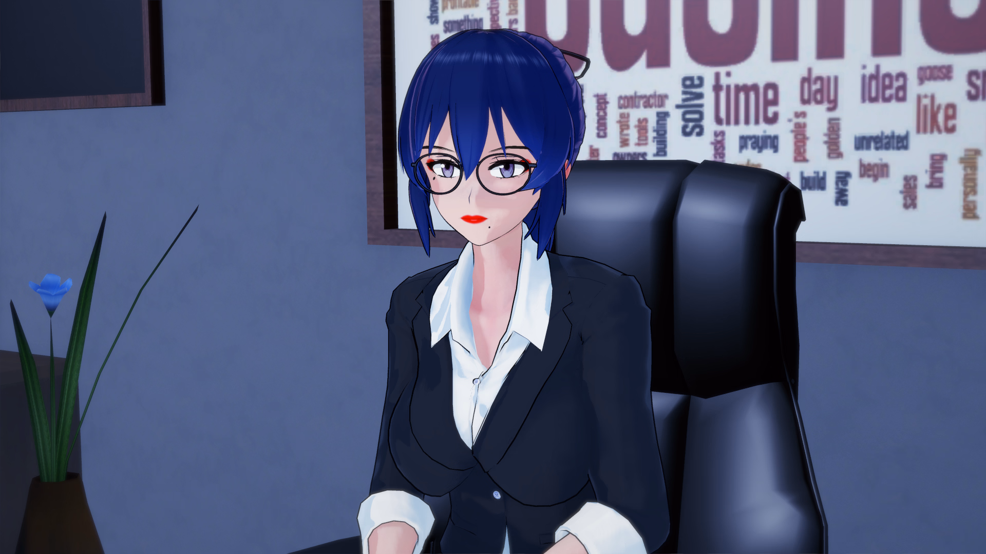 扶她女上司的救赎：职场肉偿（Saved By My Futa Boss）v1.0 精翻汉化 游戏截图 4