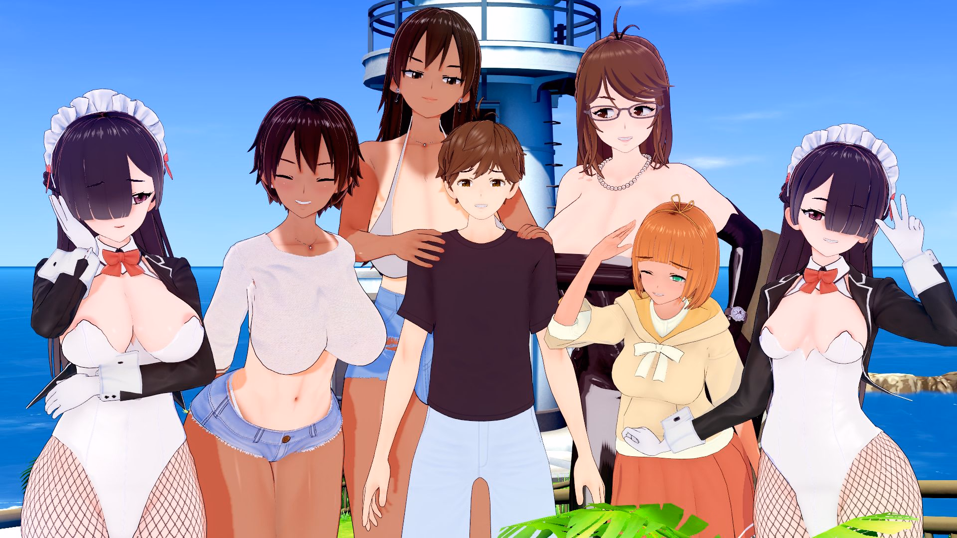 扶她度假村:双性欲望(Futanari Resort)v0.15 精翻汉化 游戏截图 1