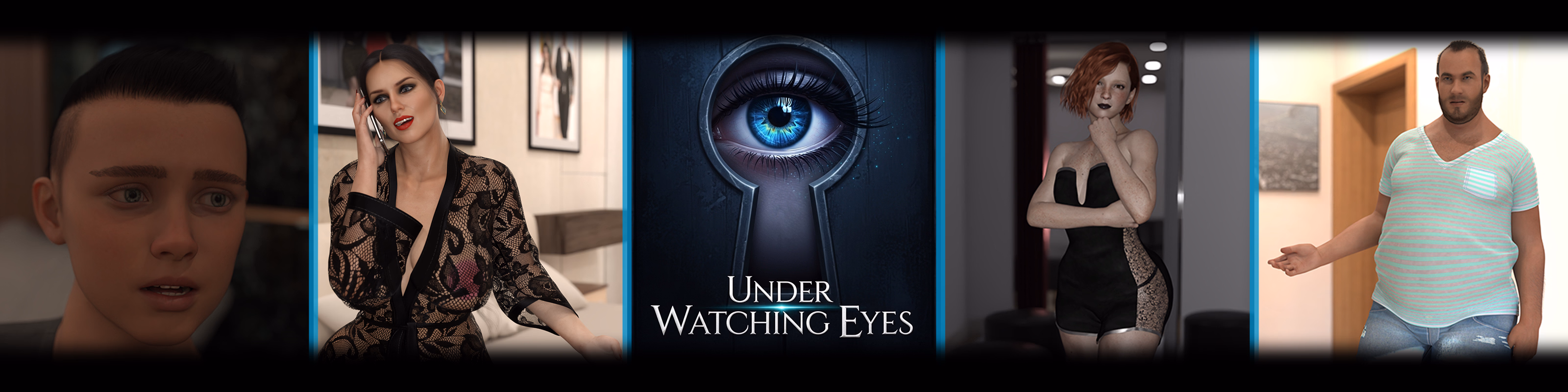 窥视之眼:小镇的禁忌主妇(Under Watching Eyes)v0.1 精翻汉化 游戏截图 1
