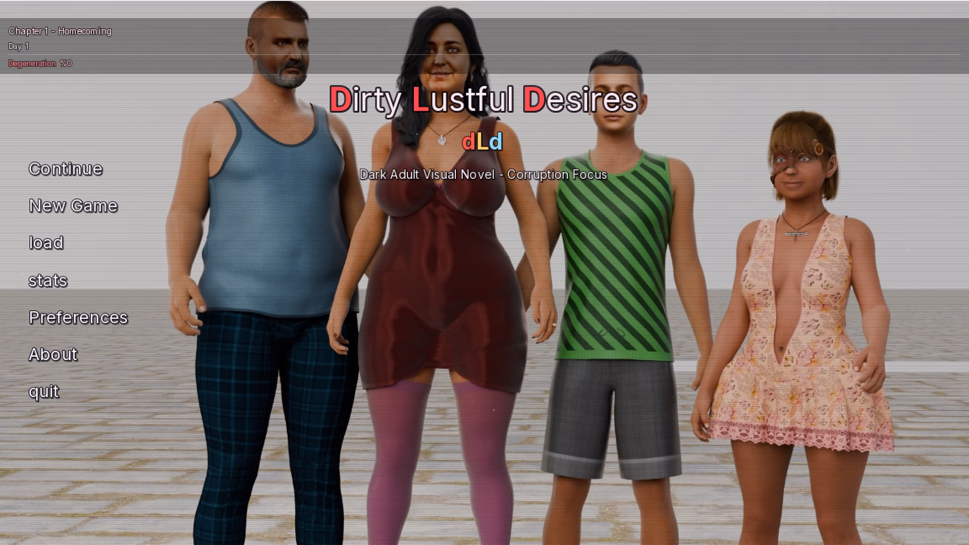 肮脏淫欲:帕克家族的禁忌(dLd - Dirty Lustful Desires)v0.1.1-alpha 精翻汉化 游戏截图 2