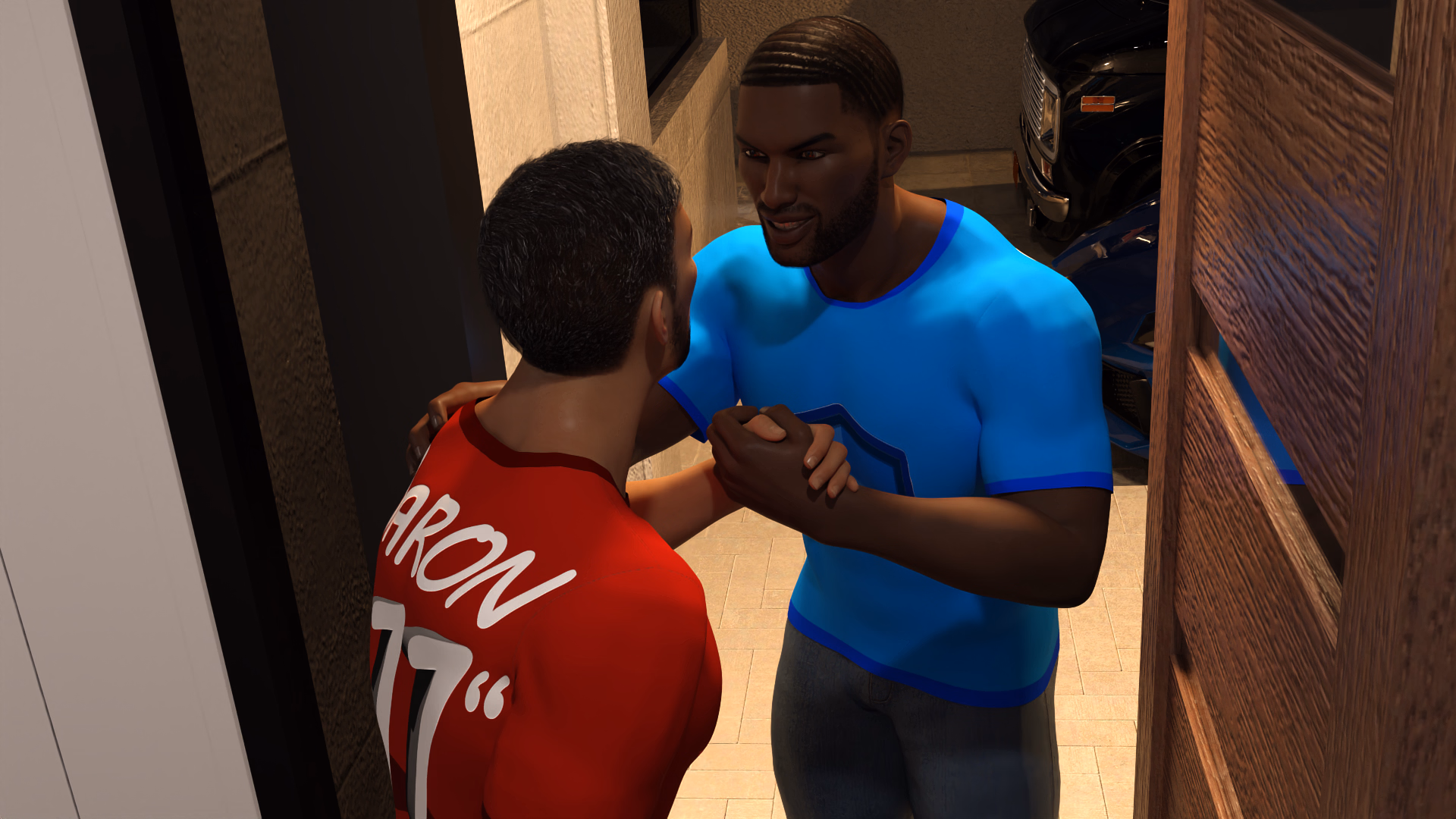 肉欲展示：比安卡与亚伦的游戏之夜（Showcase: Bianca and Aaron - Game Night）v0.4 精翻汉化 游戏截图 5