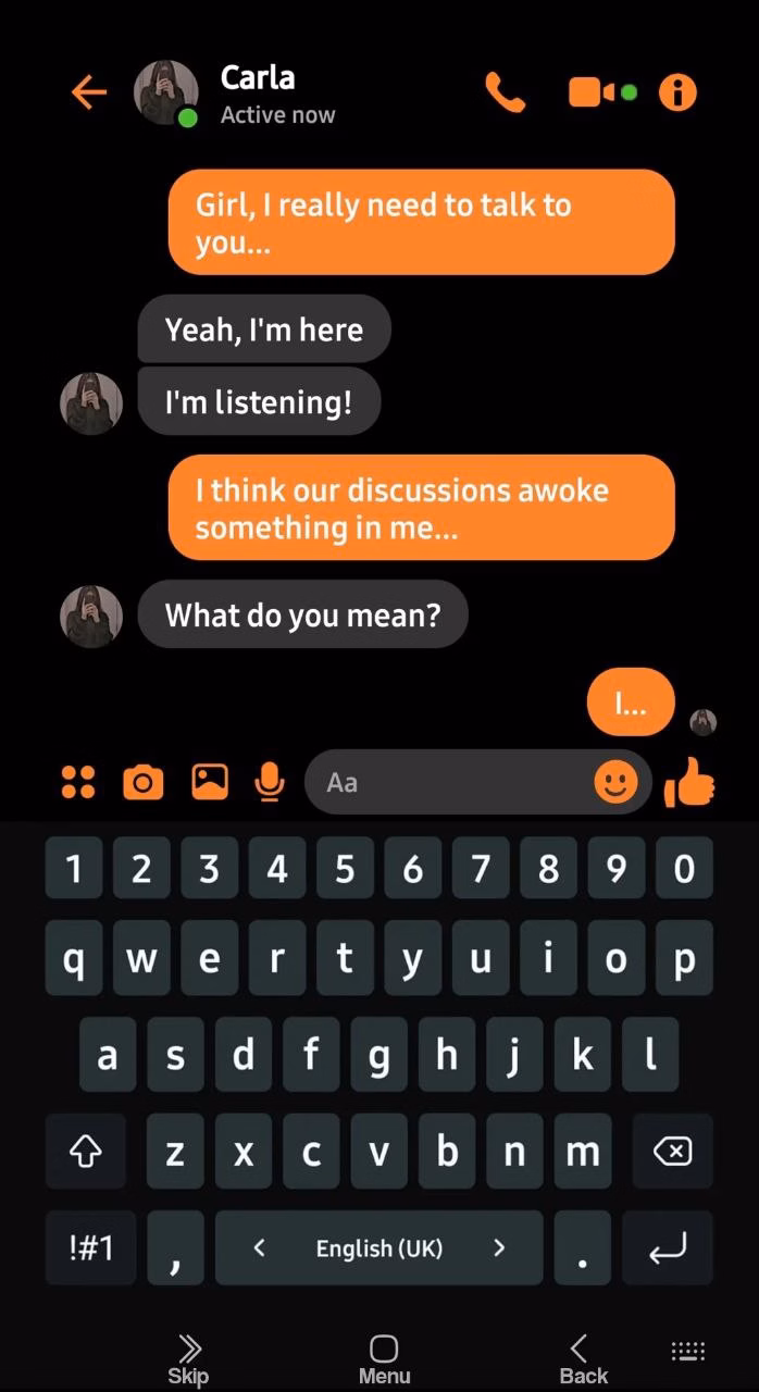 淫欲手机:双面荡妇的聊天记录(Lustful Phone)v0.3 精翻汉化 游戏截图 5