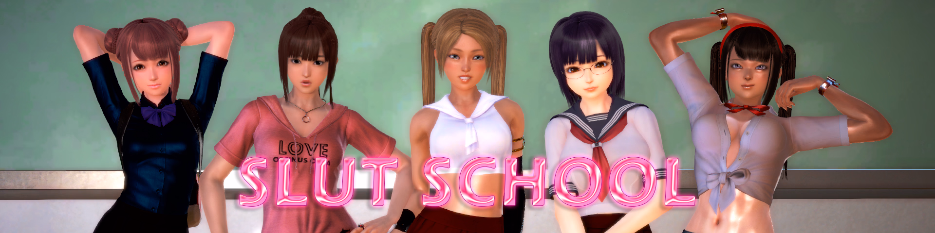 荡妇学园:全校调教计划(Slut School)v0.1.5 精翻汉化 游戏截图 1