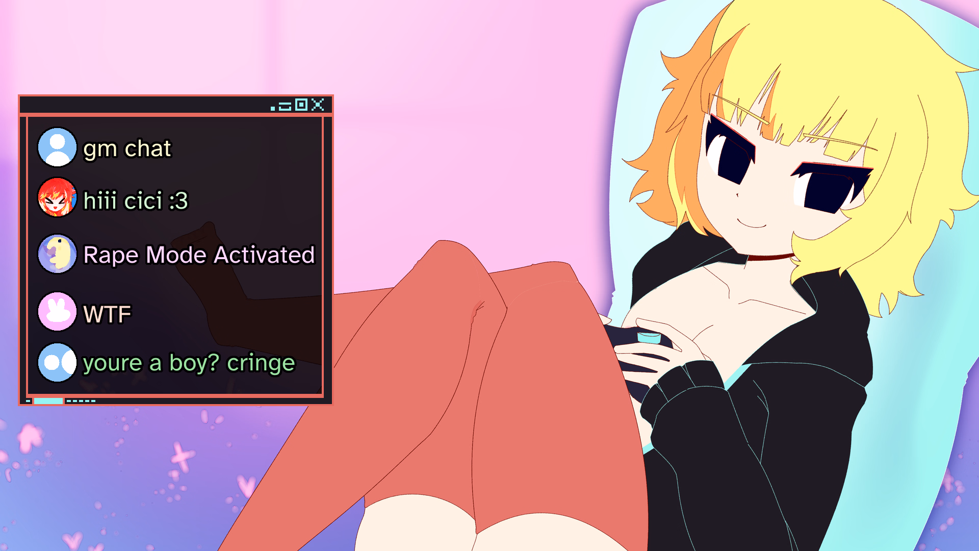 伪娘主播:调教聊天室(Femboy Streamer)v1.0 精翻汉化 游戏截图 2