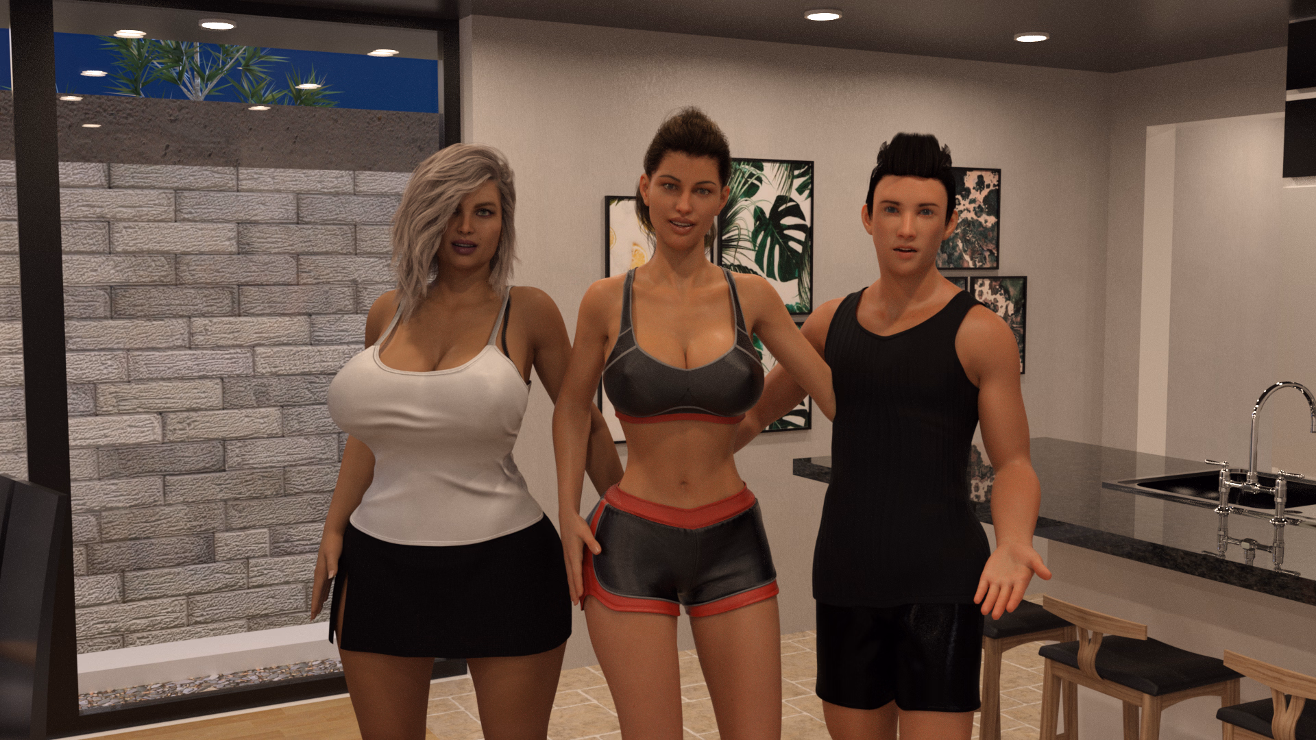 寄宿家中：留守少年的淫乱后宫（In Home）v0.02 精翻汉化 游戏截图 2