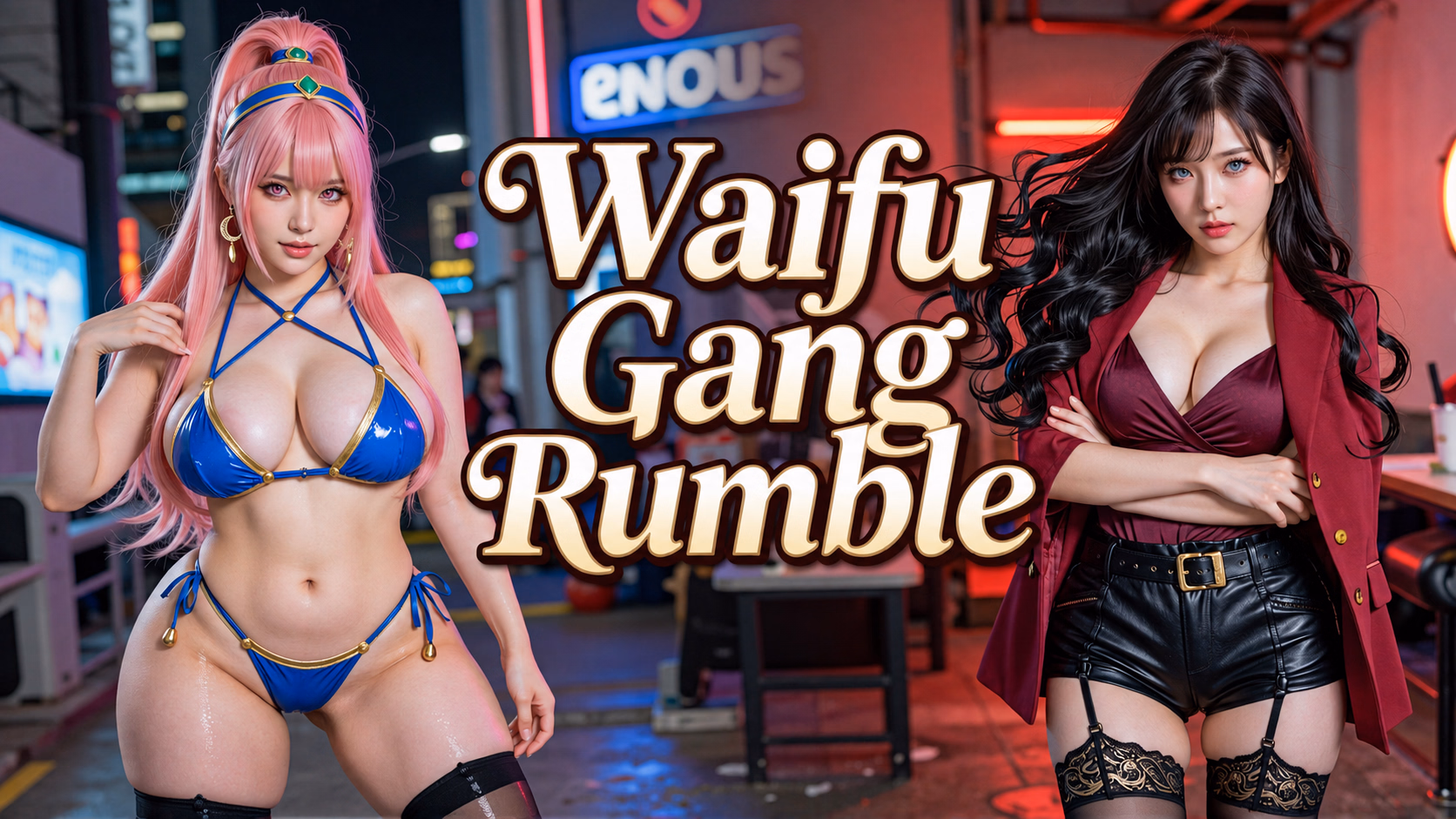 老婆帮派大乱斗:火辣百合RPG(Waifu Gang Rumble)v0.1 精翻汉化 游戏截图 1