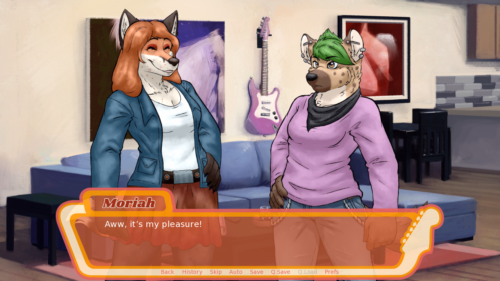 和弦进行：兽人男同的音乐罗曼史（Chord Progressions, Furry Visual Novel）v0.3.4 精翻汉化 游戏截图 4