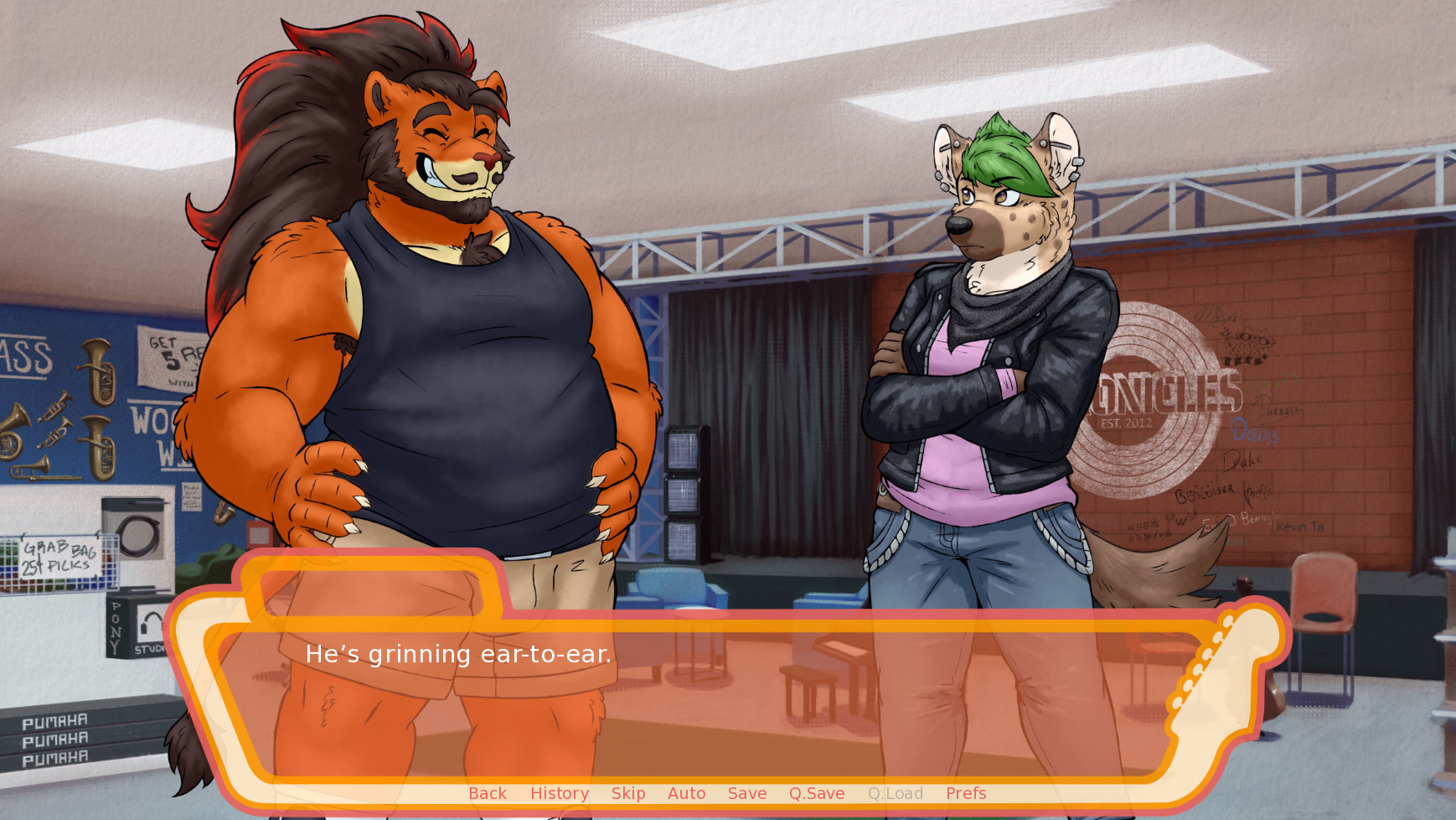 和弦进行：兽人男同的音乐罗曼史（Chord Progressions, Furry Visual Novel）v0.3.4 精翻汉化 游戏截图 7