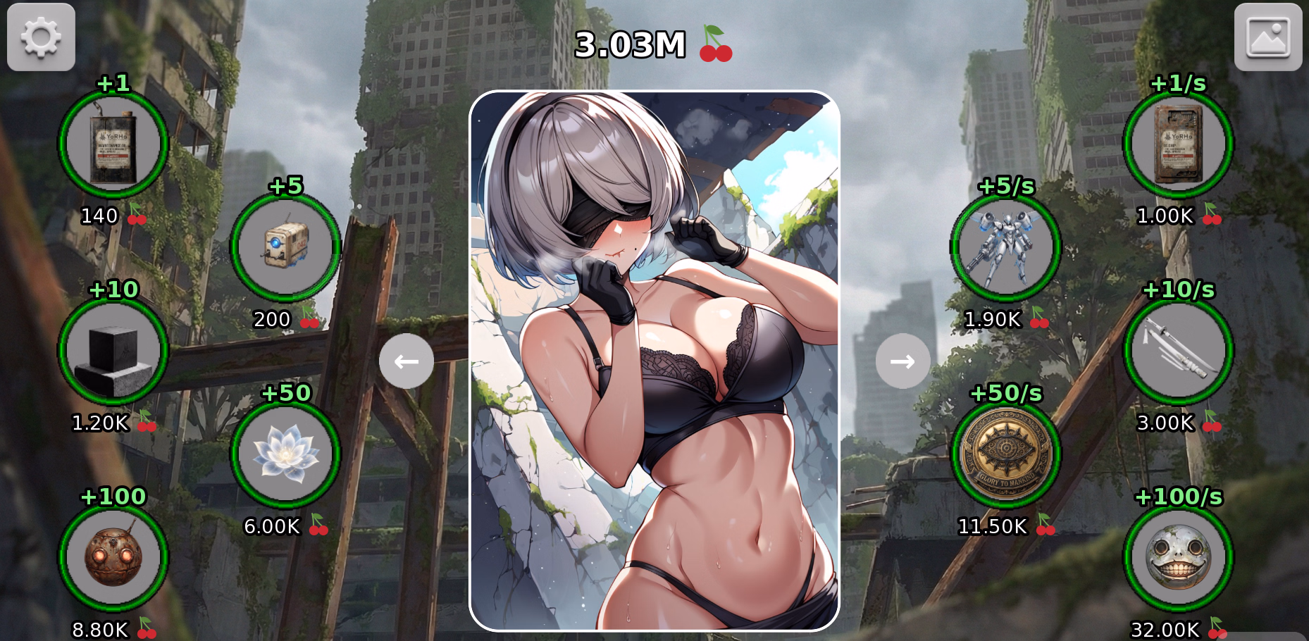 尼尔欲望点击：2B的私密维护（2B Clicker: System Overload）v1.0 精翻汉化 游戏截图 5