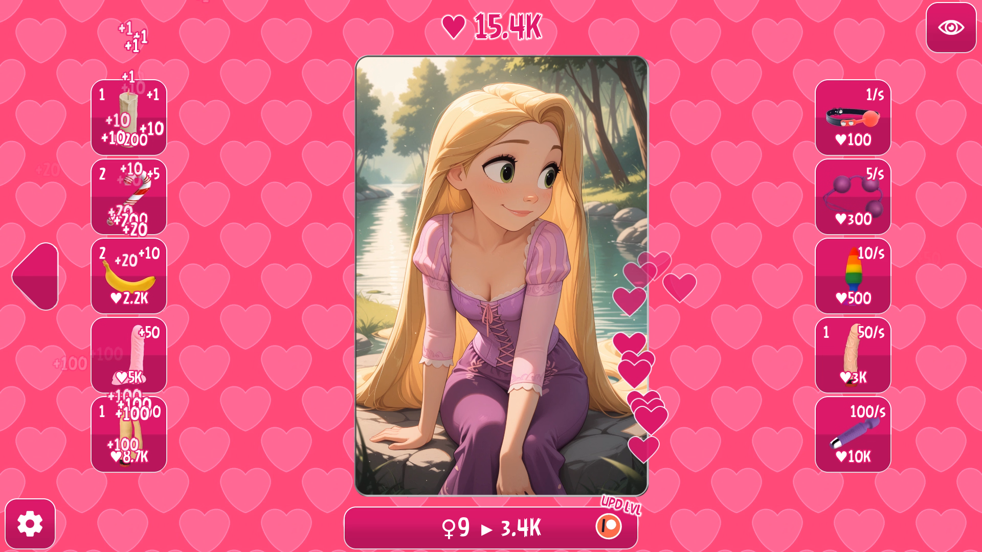长发公主点击器：高潮不断（Rapunzel Clicker）v1.2 Free 精翻汉化 游戏截图 2