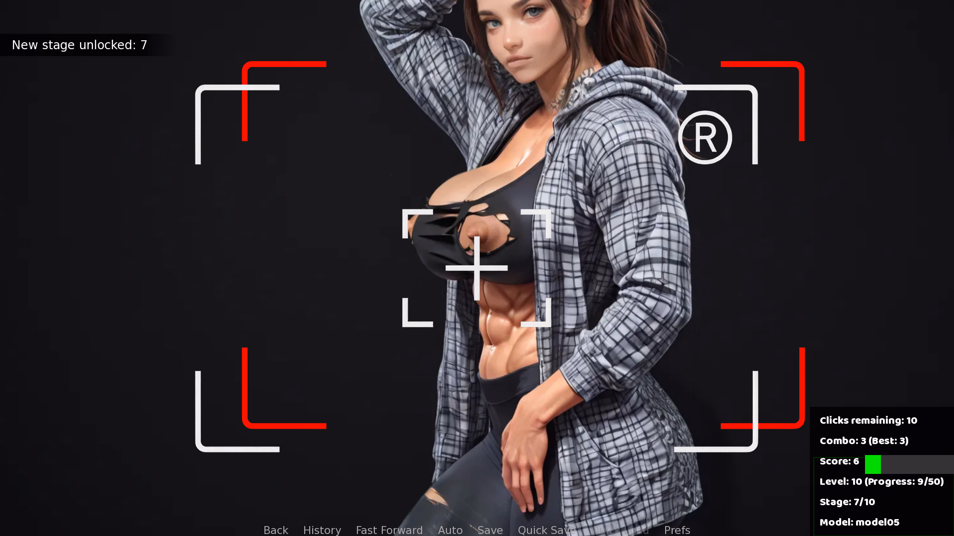 肌肉母狗：女体肉改调教（Female Muscle Leveling）Ch.1 v1.24 【仅界面中文·正文未汉化】 游戏截图 4