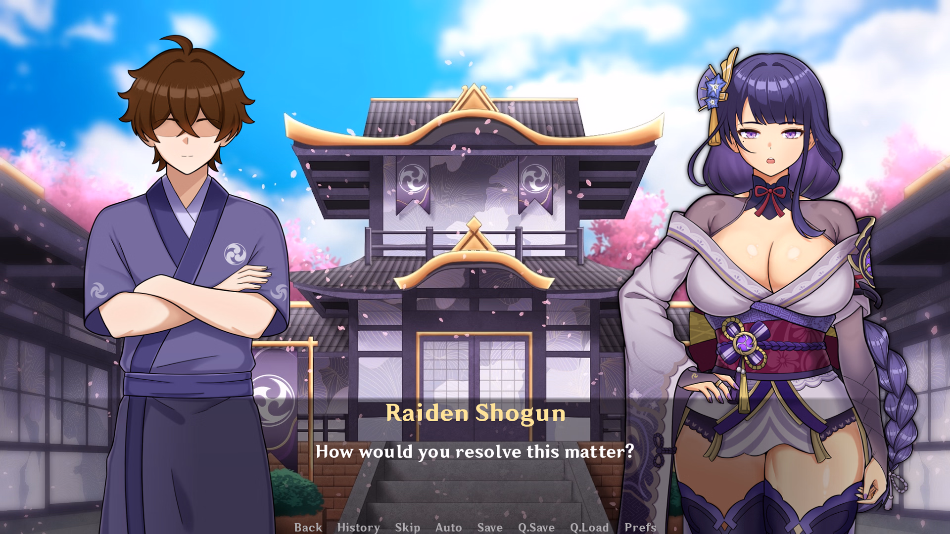 将军调教：雷电将军的臣服（Shogun Trainer）Ch.1 精翻汉化 游戏截图 2
