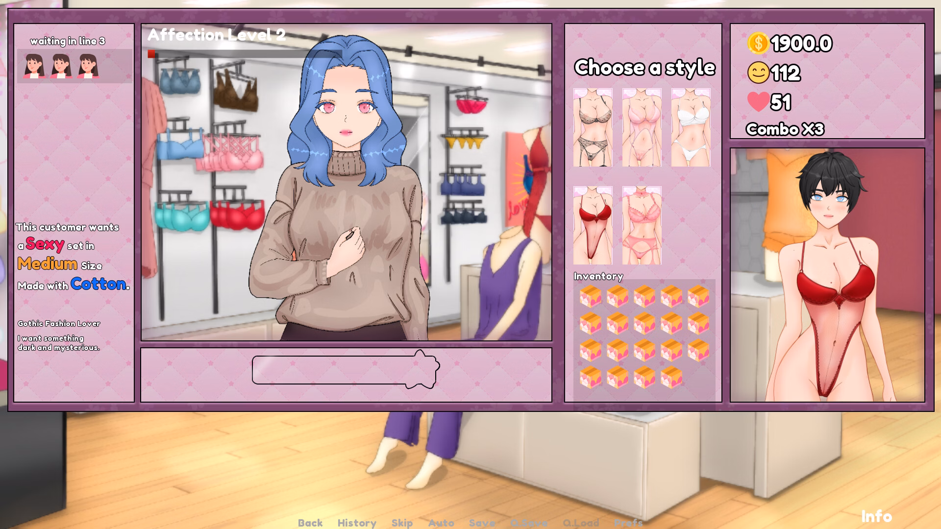 普琪的情趣内衣店:店长艳遇(Pookie's Lingerie Shop)Demo v0.0.1D 精翻汉化 游戏截图 8