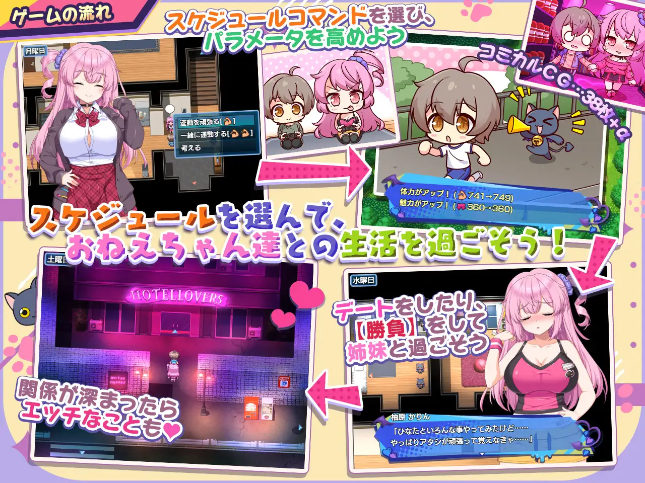RPG/汉化/更新丨小恶魔手机 ～ 与美艳姐妹的甜蜜后宫生活 小悪魔スマホ ～ 美人エロ姉妹とボクのイチャイチャハーレム V1.00.06 【20250603】 游戏截图 6