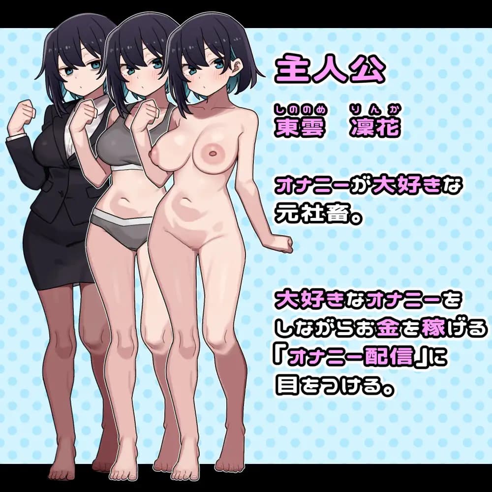 RPG/汉化丨东云凛花想靠自慰赚钱！/東雲凜花はひとりえっちで稼ぎたい! 【20250716】 游戏截图 3