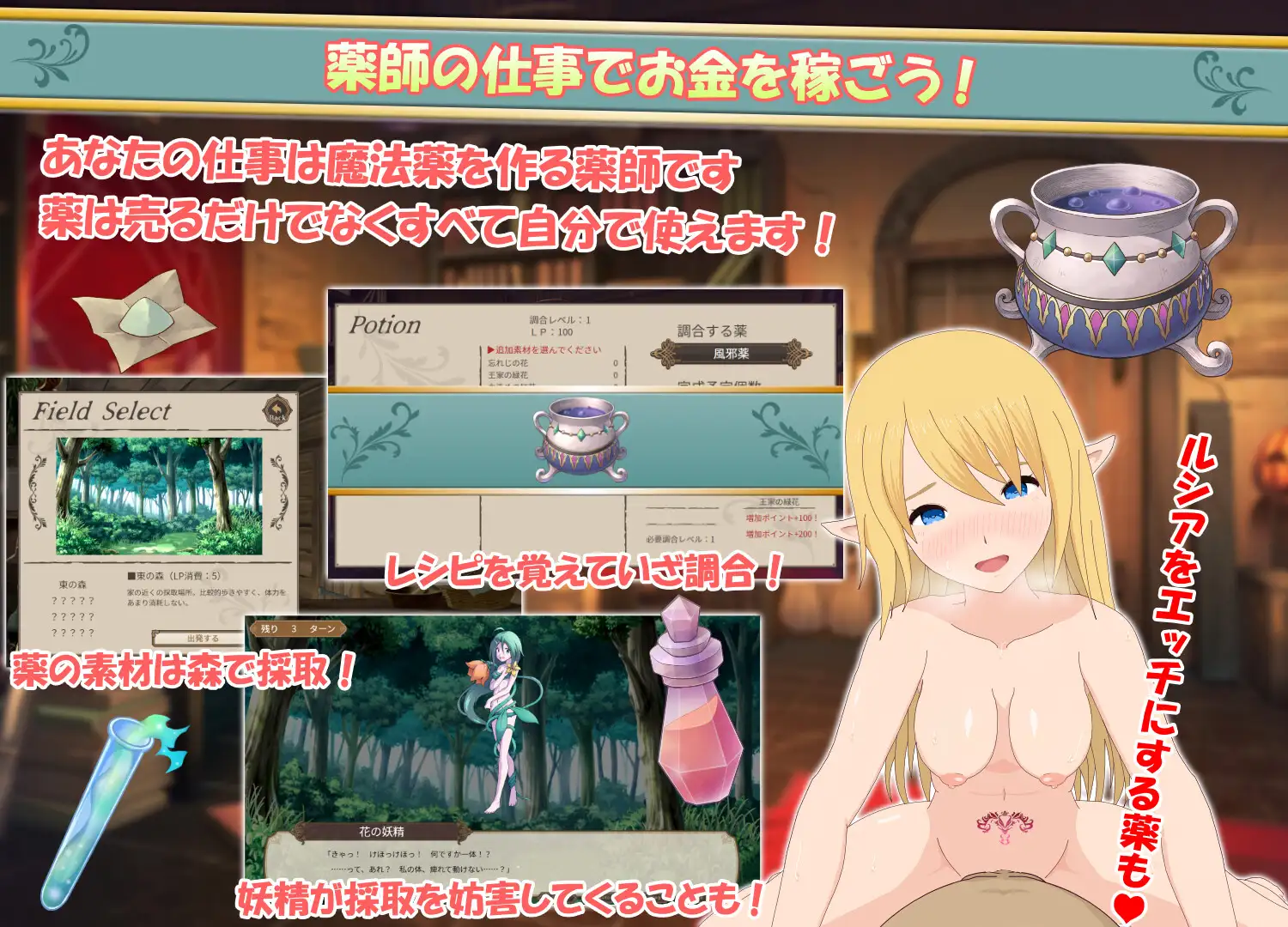 エルフと暮せば ～憩いの森の2人暮らし～V1.07【20230210】 游戏截图 8