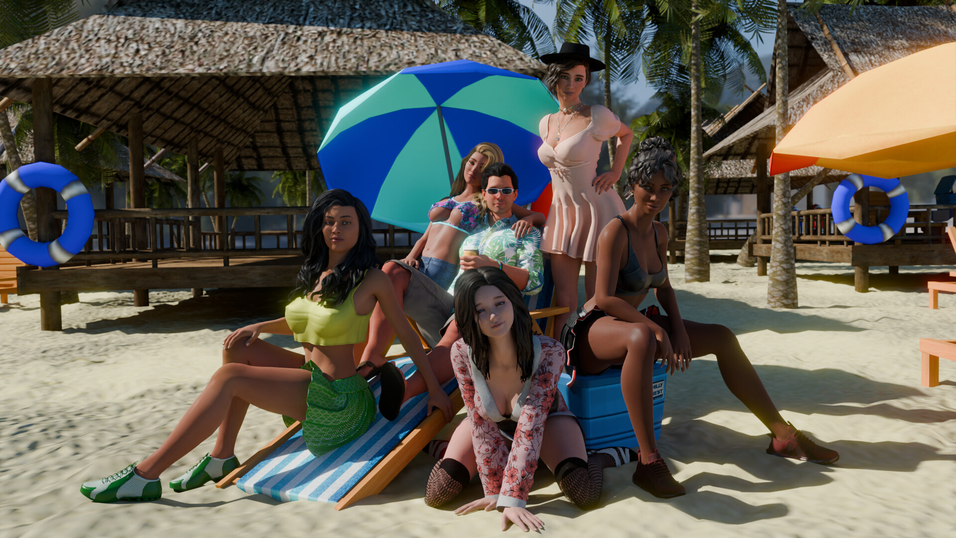 SLG/PC/官中丨 SEX, BEACH & GIRLS 【20240814】 游戏截图 6