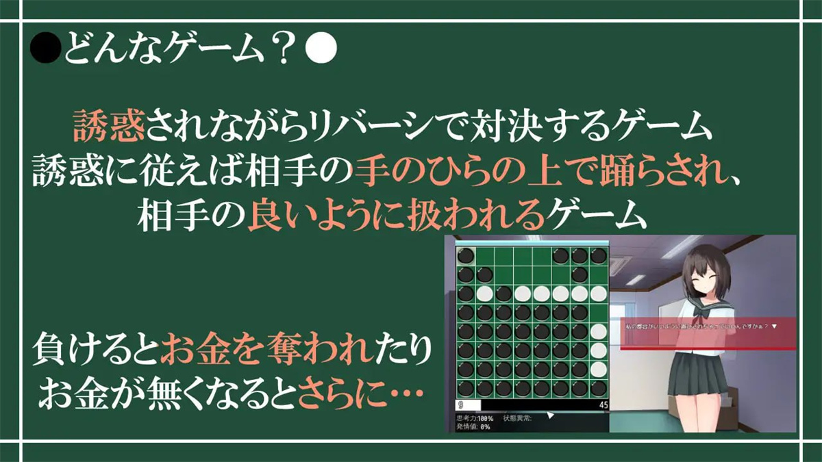 SLG机翻丨Reversi of Temptation -誘惑されて負かされて奪われるリバーシゲーム- 被诱惑、被击败、被夺走的黑白棋游戏 Ver1.22电【20231022】 游戏截图 4