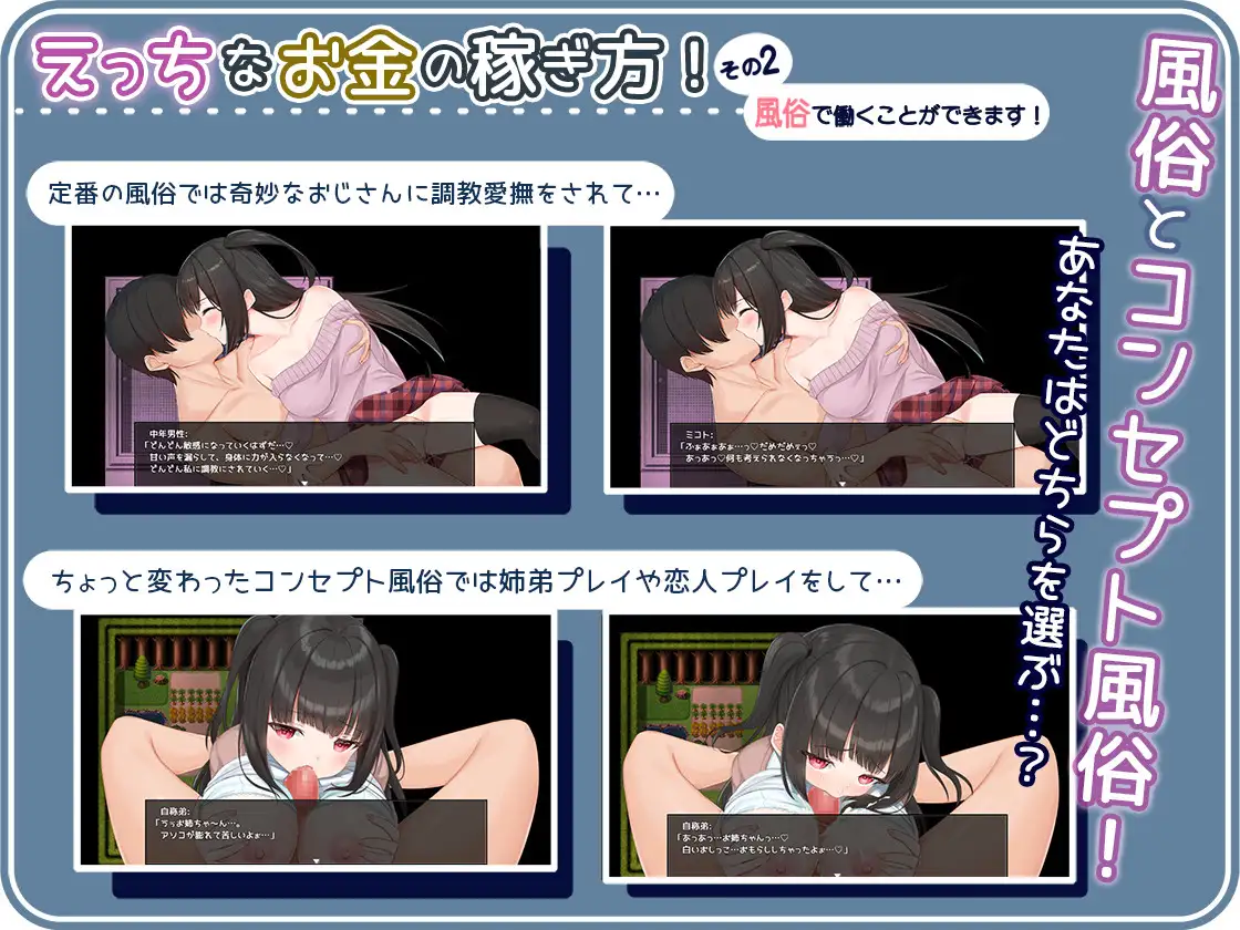 RPG/机翻/新作丨せいそ・ざ・びっち ～清楚ちゃんのセクハラ売春性活～V2 丨【20230715】 游戏截图 5