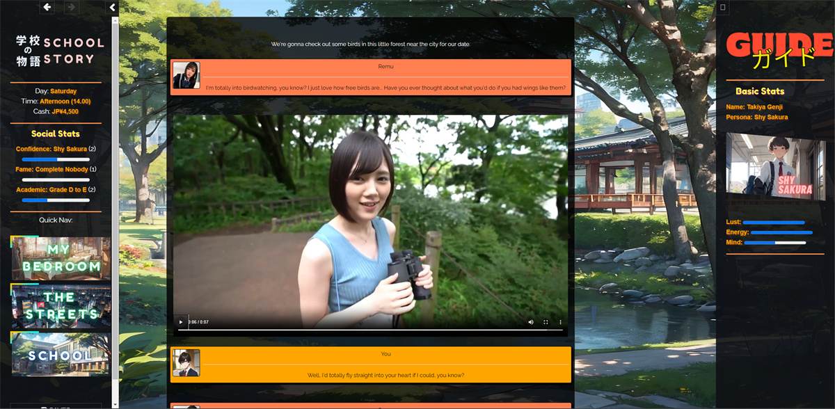 HTML/汉化/真人丨学校の物语 Gakko No Monogatari V0.32 浏览器汉化 【20260415】 游戏截图 8
