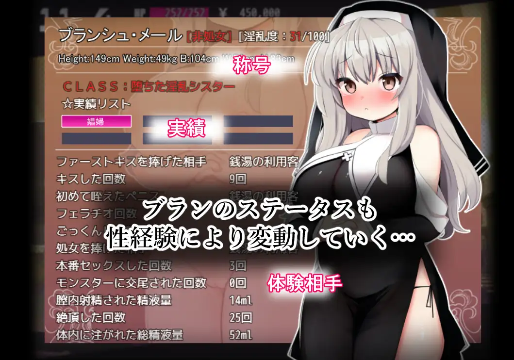 日系RPG/AIGPT汉化丨布兰修女和被封印的淫魔1.0 XY版礼包码:636771【20240518】 游戏截图 2