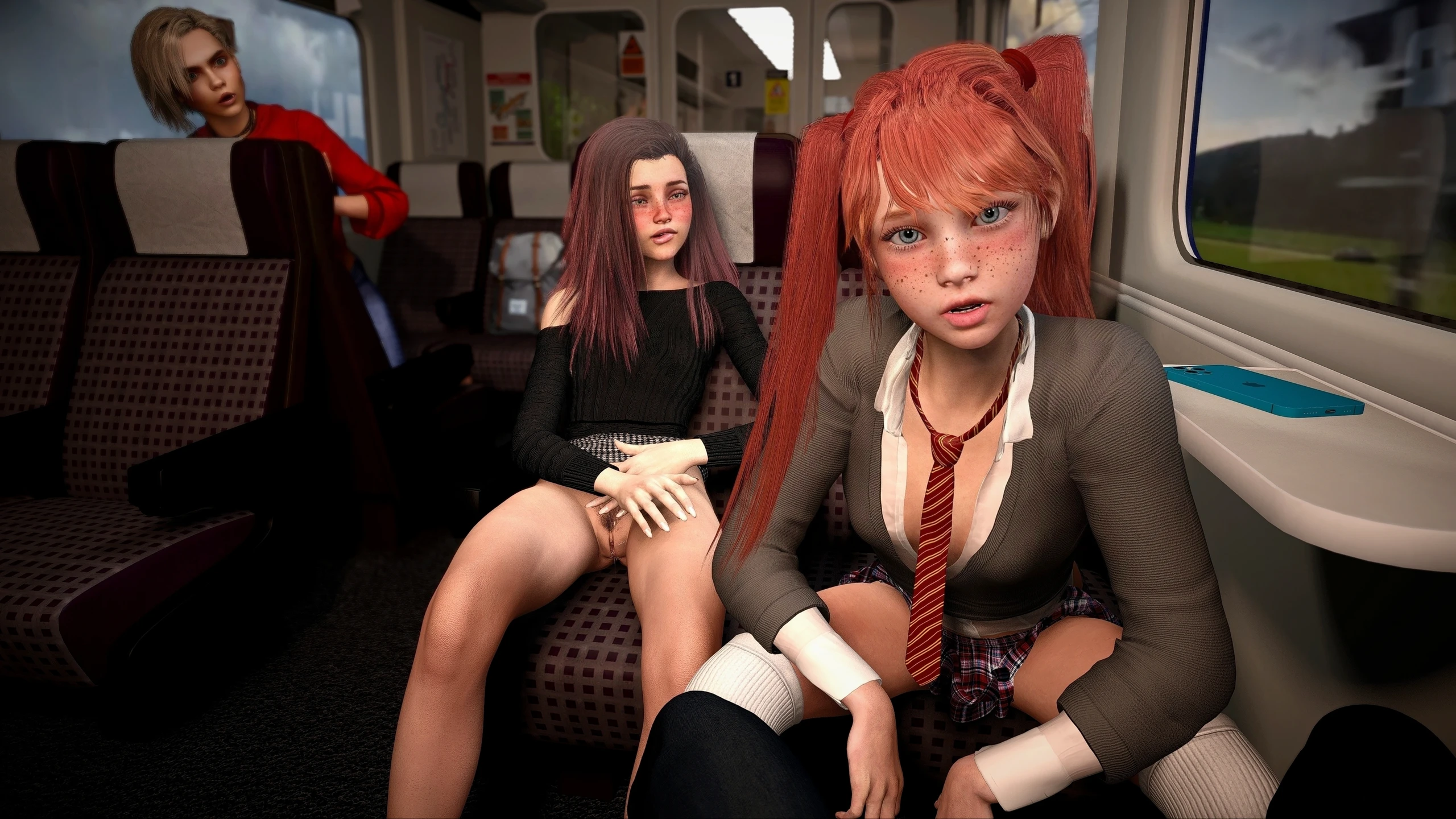 欧美SLG/动态/更新丨火车上的女孩 Girls on a Train v1.0 【20250423】 游戏截图 6
