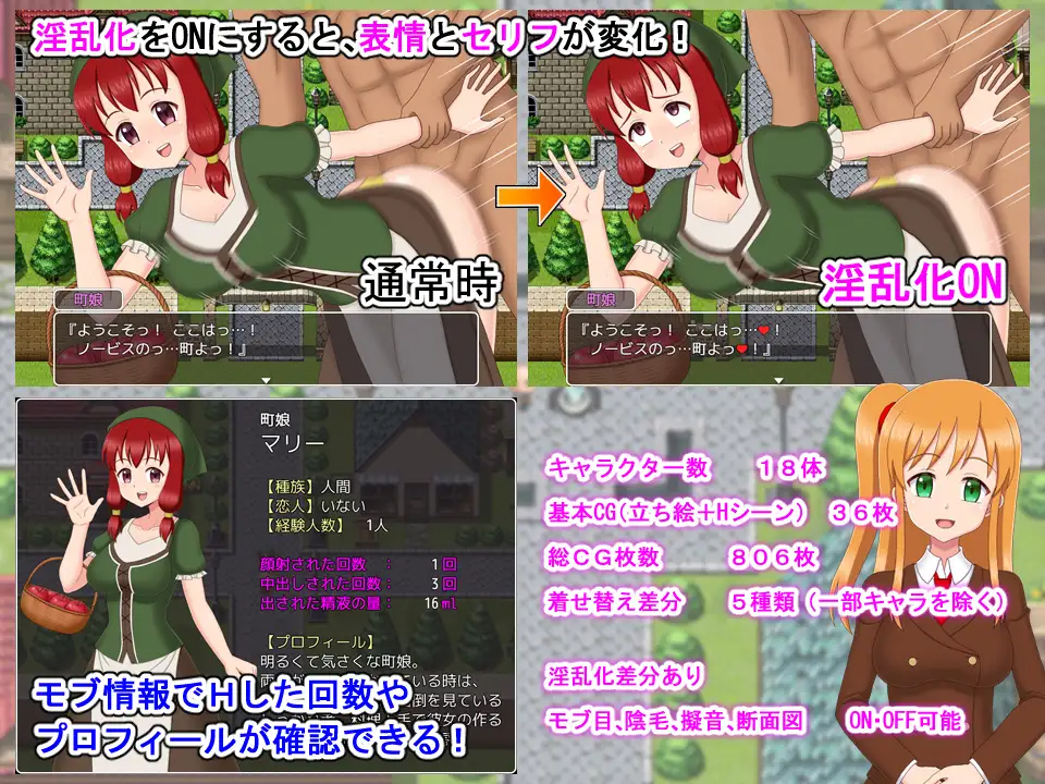 RPG/机翻 丨 ようこそ!NPCの町へ!2 【20230626】 游戏截图 3