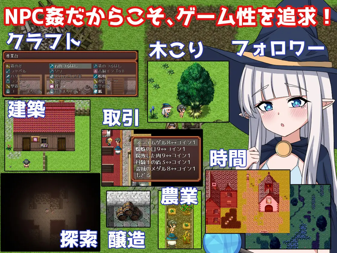 RPG/新作/机翻 | 轮回NPC奸 神秘之森 /転生NPC姦~神秘の森 【20230513】 游戏截图 5