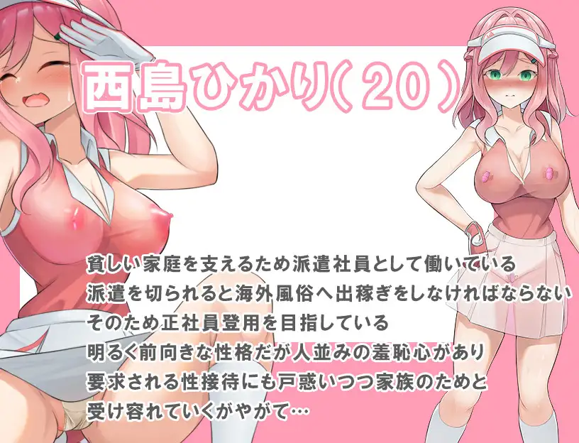 RPG汉化动态丨 高尔夫是棒球洞的运动/透け服?女子社員ノーパンゴルフ接待 ～ 1.0  【20250115】 游戏截图 1