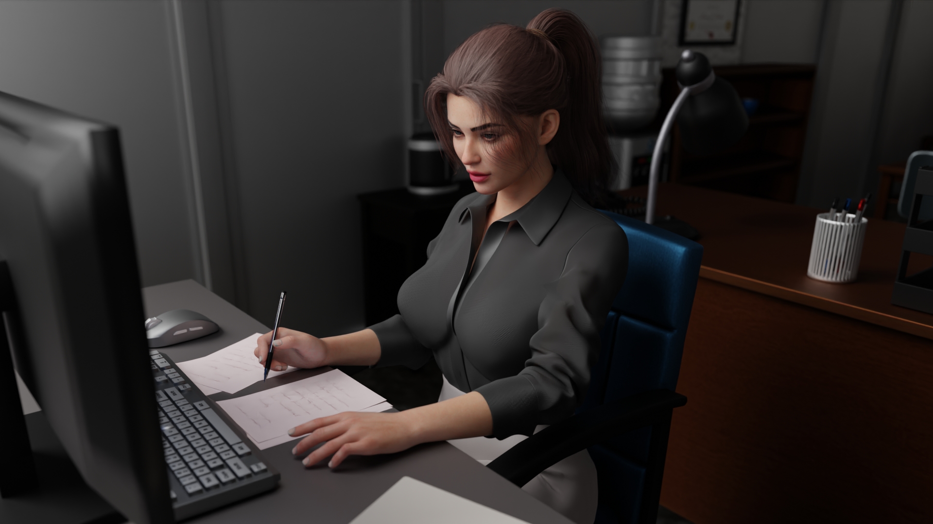 欧美SLG汉化无码丨看不见的本能Unseen Instincts v0.25【20231213】 游戏截图 4