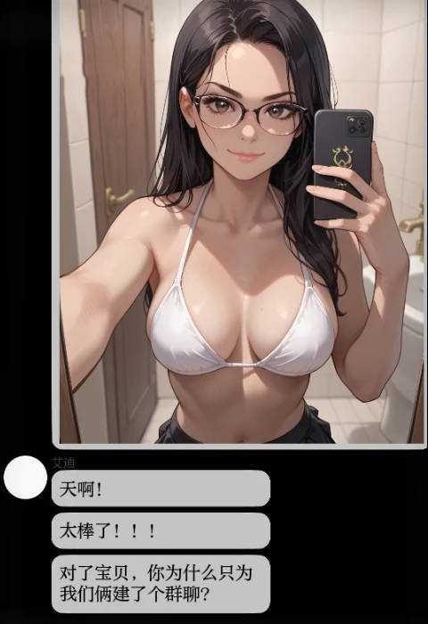 SLG/汉化/PC+安卓丨 NTR聊天组/NTR Chat Group Ch.2.0 AI汉化 【20250210】 游戏截图 5