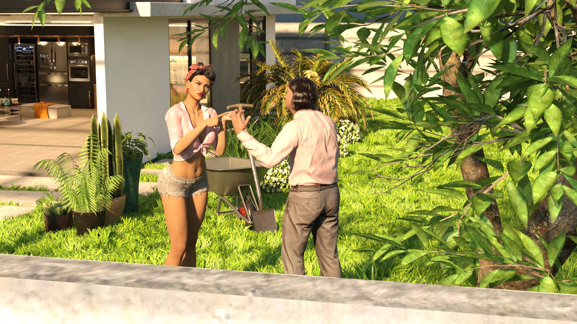 欧美SLG汉化3D丨奶奶家 Grandma's House v0.34丨【20230716】 游戏截图 3