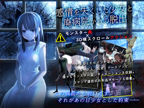 3D/机翻/步兵 | 感情を失くした少女と廃病院からの脱出V1.01 【20230513】 游戏截图 6